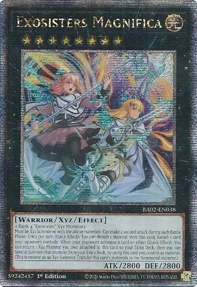 Exosisters Magnifica Quarter Century Secret Rare (RA02) #RA02-EN038 Quarter Century Secret Rare (1st Edition Near Mint) 25th Anniversary Rarity Collection II YuGiOh: 2024