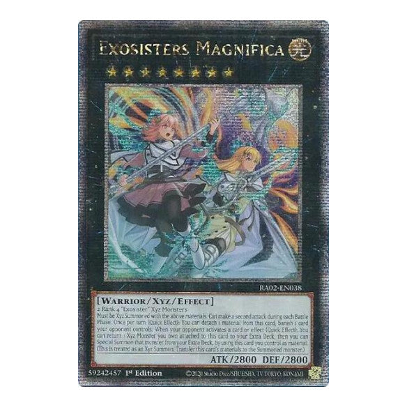 Exosisters Magnifica (Quarter Century Secret Rare) (RA02) #RA02-EN038 Quarter Century Secret Rare (1st Edition Near Mint) 25th Anniversary Rarity Collection II YuGiOh: 2024
