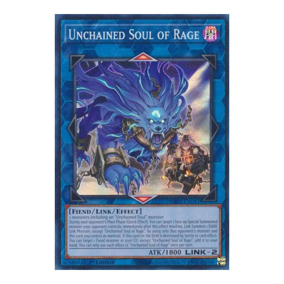 Unchained Soul of Rage (RA02) #RA02-EN041 Super Rare (1st Edition Near Mint) 25th Anniversary Rarity Collection II YuGiOh: 2024