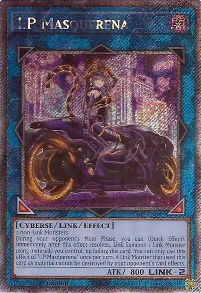 IP Masquerena Alternate Art Platinum Secret Rare (RA02) #RA02-EN042 Platinum Secret Rare (1st Edition Moderately Played) 25th Anniversary Rarity Collection II YuGiOh: 2024