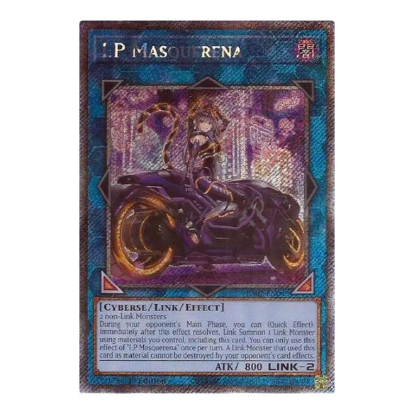 I:P Masquerena (Alternate Art) (Platinum Secret Rare) (RA02) #RA02-EN042 Platinum Secret Rare (1st Edition Moderately Played) 25th Anniversary Rarity Collection II YuGiOh: 2024