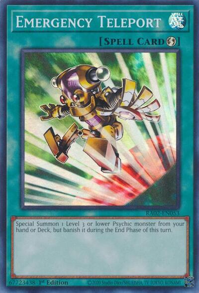 Emergency Teleport (RA02) #RA02-EN053 Super Rare (1st Edition Near Mint) 25th Anniversary Rarity Collection II YuGiOh: 2024