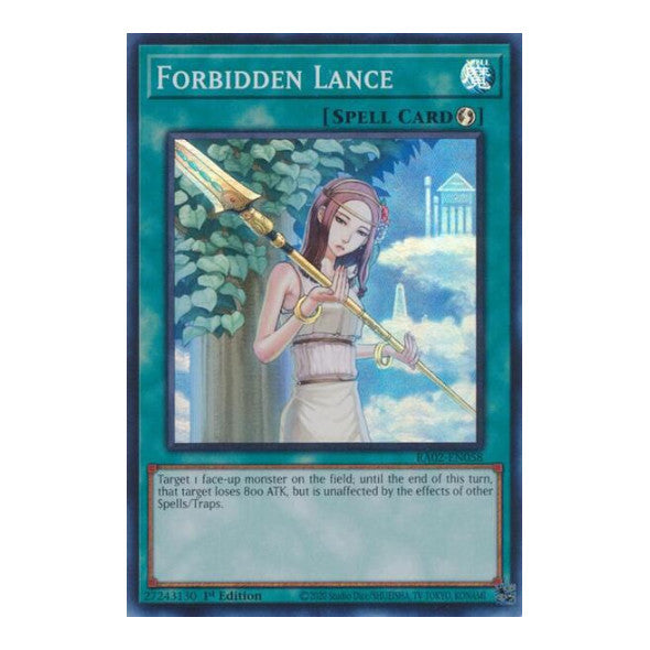 Forbidden Lance (RA02) #RA02-EN058 Super Rare (1st Edition Lightly Played) 25th Anniversary Rarity Collection II YuGiOh: 2024