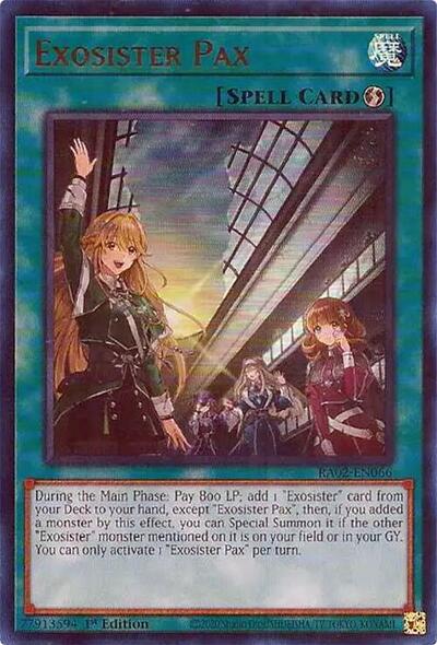 Exosister Pax UR (RA02) #RA02-EN066 Ultra Rare (1st Edition Near Mint) 25th Anniversary Rarity Collection II YuGiOh: 2024