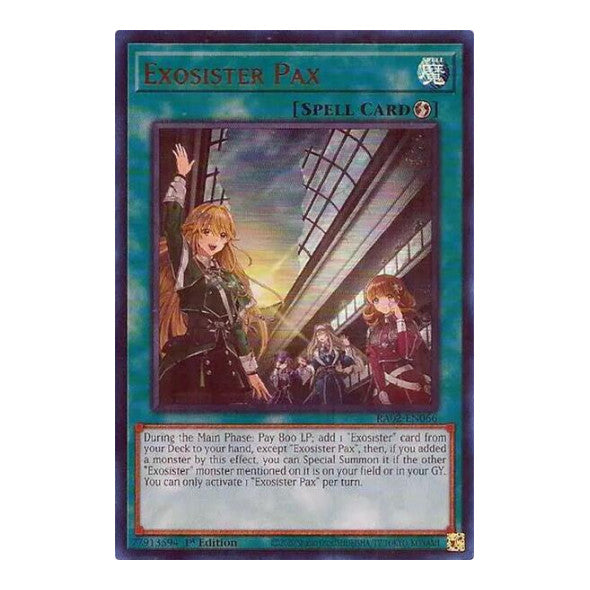 Exosister Pax UR (RA02) #RA02-EN066 Ultra Rare (1st Edition Near Mint) 25th Anniversary Rarity Collection II YuGiOh: 2024