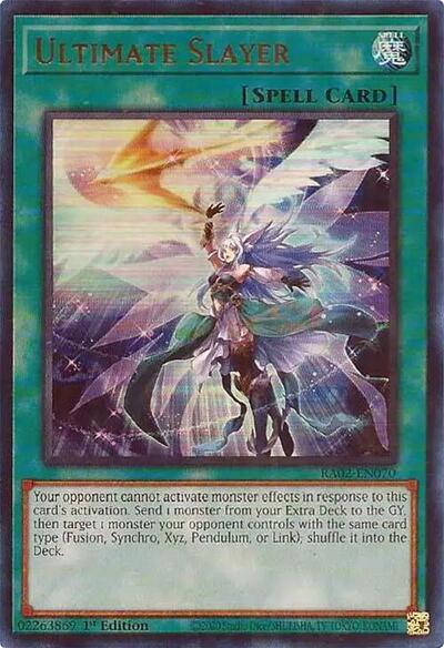 Ultimate Slayer UR (RA02) #RA02-EN070 Ultra Rare (1st Edition Near Mint) 25th Anniversary Rarity Collection II YuGiOh: 2024