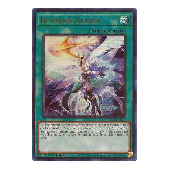 Ultimate Slayer UR (RA02) #RA02-EN070 Ultra Rare (1st Edition Near Mint) 25th Anniversary Rarity Collection II YuGiOh: 2024