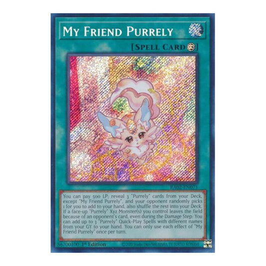 My Friend Purrely (Secret Rare) (RA02) #RA02-EN071 Secret Rare (1st Edition Near Mint) 25th Anniversary Rarity Collection II YuGiOh: 2024