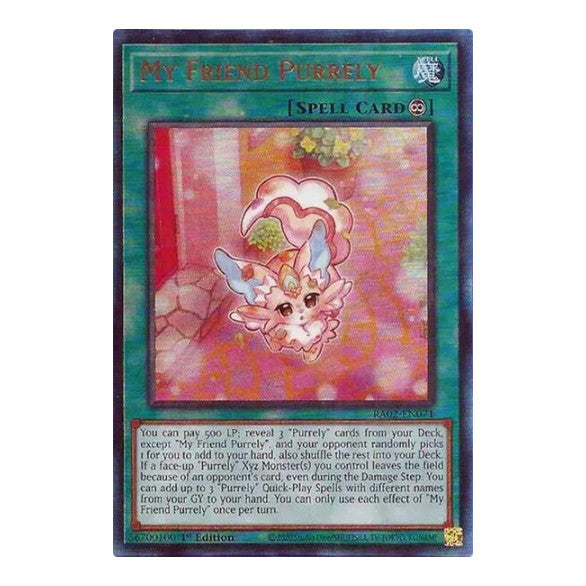 My Friend Purrely (PUR) (RA02) #RA02-EN071 Prismatic Ultimate Rare (1st Edition Near Mint) 25th Anniversary Rarity Collection II YuGiOh: 2024