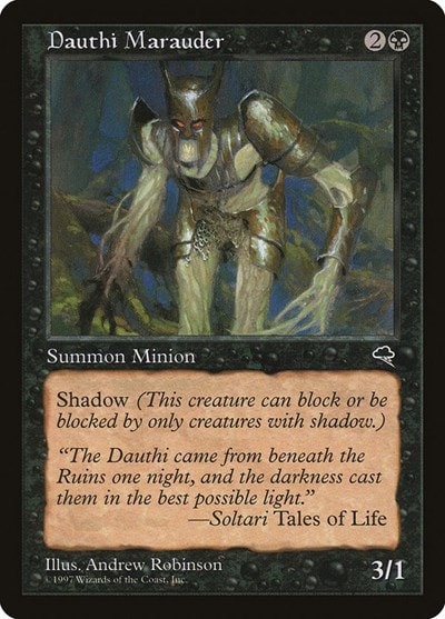 Dauthi Marauder (TMP) #123 Common (Heavily Played) Tempest Magic: The Gathering: 1997