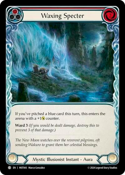 Waxing Specter Red (MST) #MST043 Common (Lightly Played) Part the Mistveil Flesh and Blood TCG: 2024