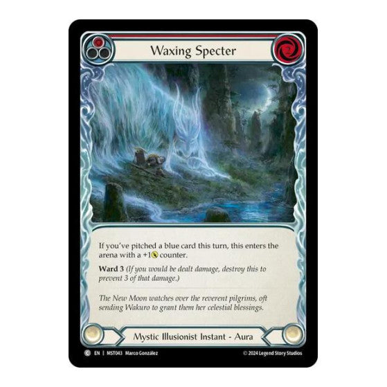 Waxing Specter (Red) (MST) #MST043 Common (Lightly Played) Part the Mistveil Flesh and Blood TCG: 2024