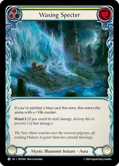 Waxing Specter Yellow (MST) #MST044 Common (Lightly Played) Part the Mistveil Flesh and Blood TCG: 2024