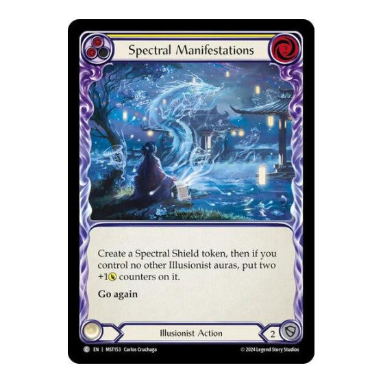 Spectral Manifestations (Yellow) (MST) #MST153 Common (Lightly Played) Part the Mistveil Flesh and Blood TCG: 2024