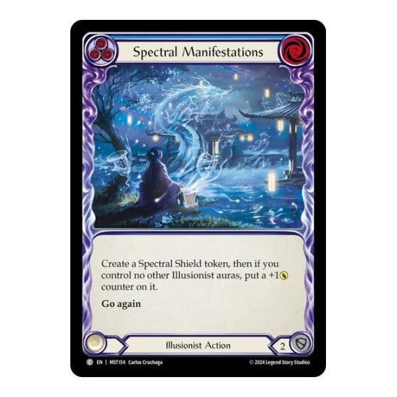 Spectral Manifestations (Blue) (MST) #MST154 Common (Lightly Played) Part the Mistveil Flesh and Blood TCG: 2024