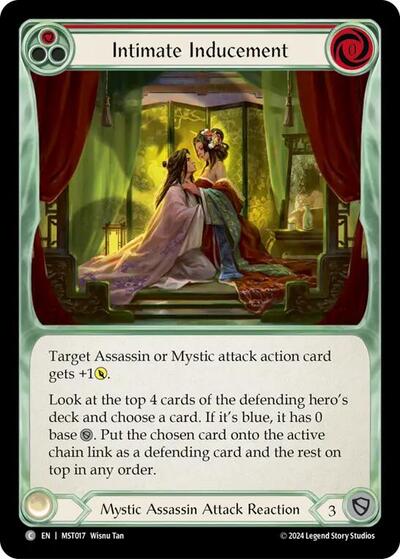 Intimate Inducement Red (MST) #MST017 Common (Lightly Played) Part the Mistveil Flesh and Blood TCG: 2024