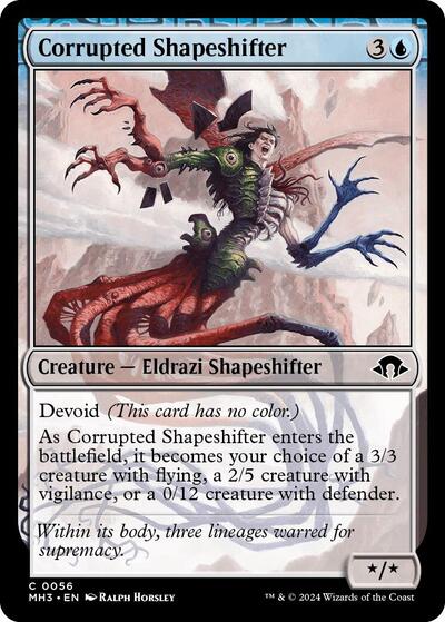 Corrupted Shapeshifter (MH3) #56 Common (Lightly Played) Modern Horizons 3 Magic: 2024