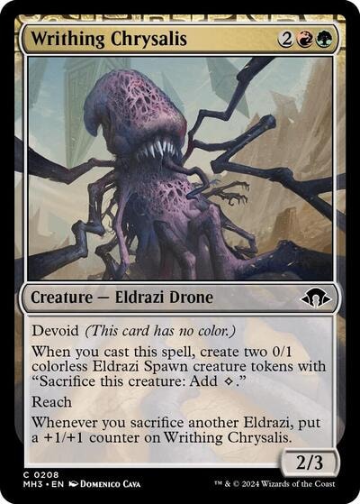Writhing Chrysalis (MH3) #208 Common (Lightly Played) Modern Horizons 3 Magic: The Gathering: 2024