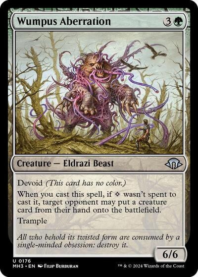 Wumpus Aberration (MH3) #176 Uncommon (Lightly Played) Modern Horizons 3 Magic: The Gathering: 2024