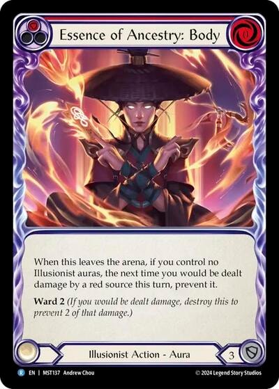 Essence of Ancestry Body (MST) #MST137 Rare (Lightly Played) Part the Mistveil Flesh and Blood TCG: 2024