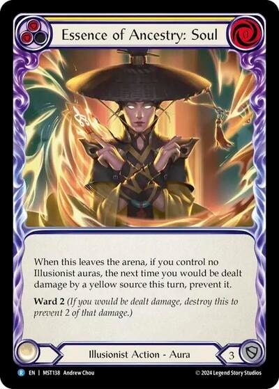Essence of Ancestry Soul (MST) #MST138 Rare (Lightly Played) Part the Mistveil Flesh and Blood TCG: 2024