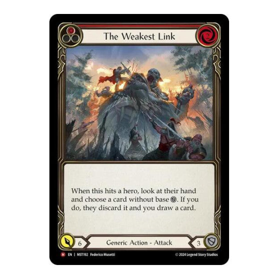 The Weakest Link (MST) #MST192 Majestic (Near Mint) Part the Mistveil Flesh and Blood TCG: 2024