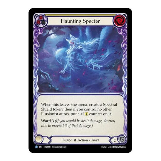Haunting Specter (Yellow) (MST) #MST141 Rare Part the Mistveil Flesh and Blood TCG: 2024