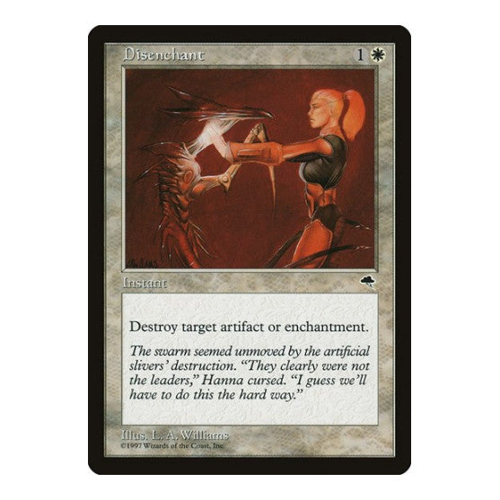 Disenchant (TMP) #16 Common (Moderately Played) Tempest Magic: The Gathering: 1997