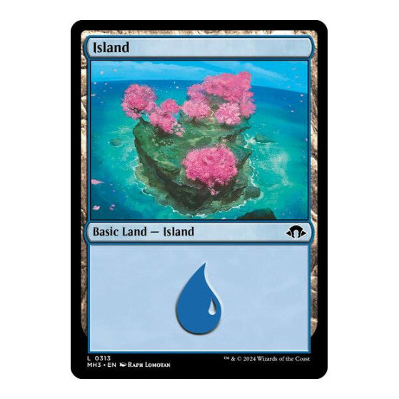 Island 0313 (MH3) #313 Land (Foil Lightly Played) Modern Horizons 3 Magic: The Gathering: 2024