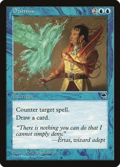 Dismiss (TMP) #58 Uncommon (Lightly Played) Tempest Magic: The Gathering: 1997