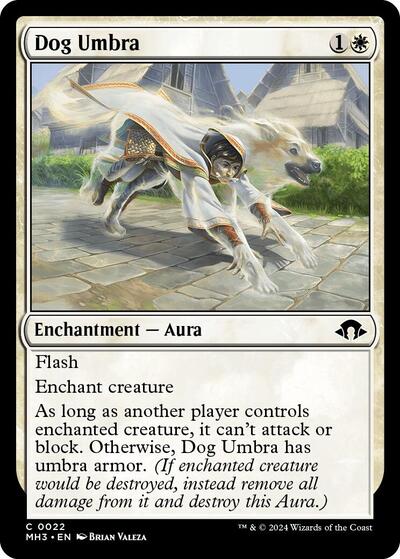 Dog Umbra (MH3) #22 Common (Lightly Played) Modern Horizons 3 Magic: The Gathering: 2024