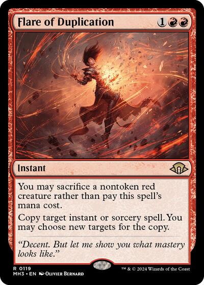 Flare of Duplication (MH3) #119 Rare (Near Mint) Modern Horizons 3 Magic: The Gathering: 2024