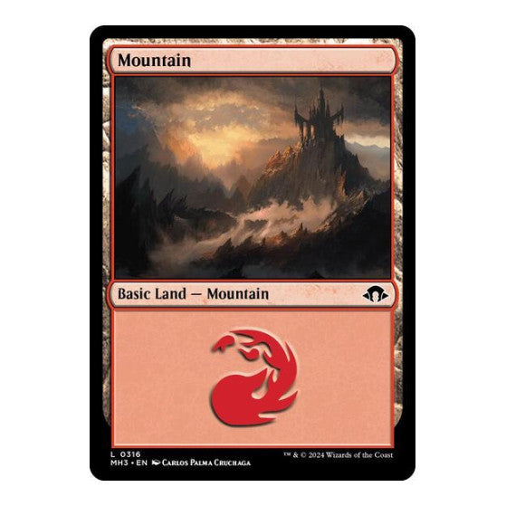 Mountain 0316 (MH3) #316 Land (Foil Lightly Played) Modern Horizons 3 Magic: The Gathering: 2024