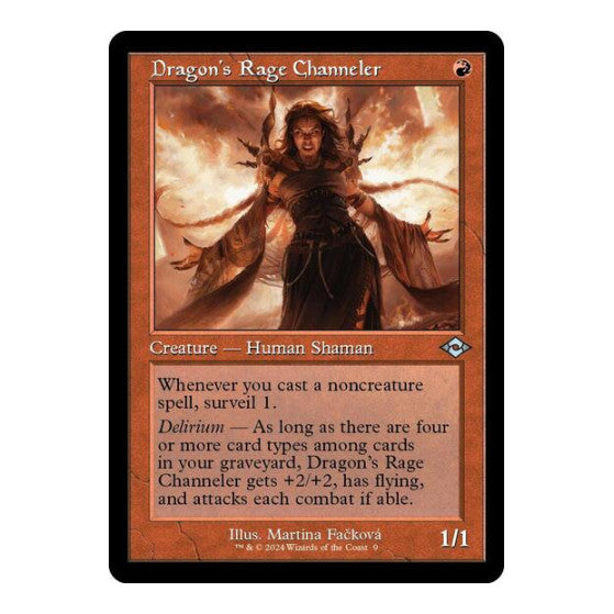Dragons Rage Channeler Retro Frame (MH2) #9 Uncommon (Foil Lightly Played) Modern Horizons 2 Magic: The Gathering: 2021