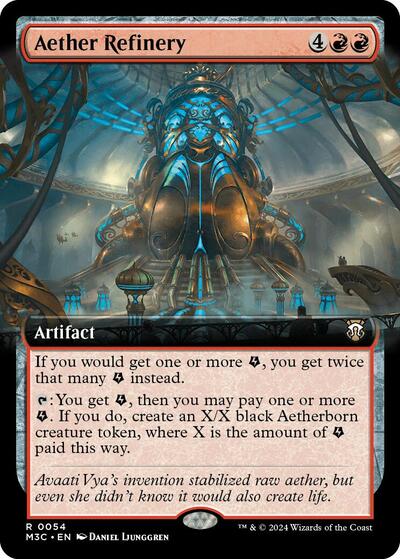Aether Refinery Extended Art (M3C) #54 Rare (Near Mint) Commander: Modern Horizons 3 Magic: The Gathering: 2024
