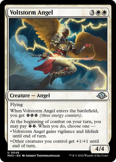 Voltstorm Angel (MH3) #46 Uncommon (Lightly Played) Modern Horizons 3 Magic: The Gathering: 2024