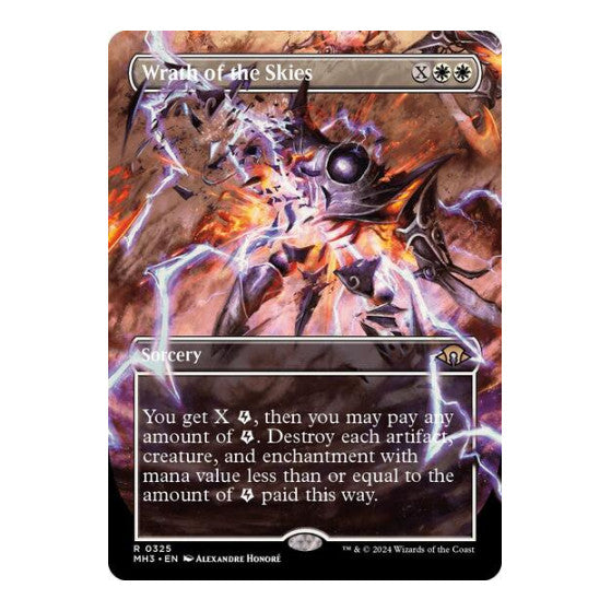 Wrath of the Skies Borderless (MH3) #325 Rare (Near Mint) Modern Horizons 3 Magic: The Gathering: 2024