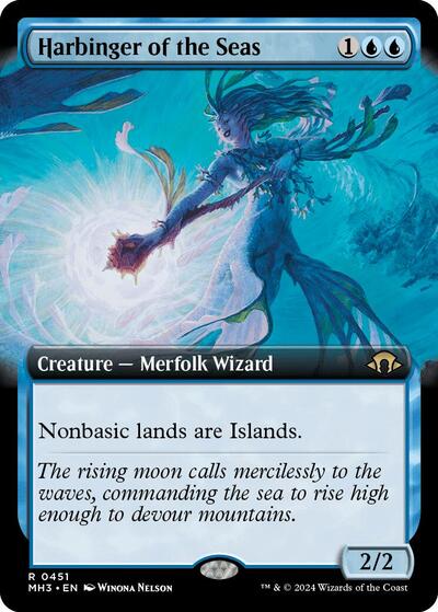 Harbinger of the Seas Extended Art (MH3) #451 Rare (Foil Near Mint) Modern Horizons 3 Magic: The Gathering: 2024