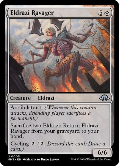 Eldrazi Ravager (MH3) #5 Uncommon (Lightly Played) Modern Horizons 3 Magic: The Gathering: 2024