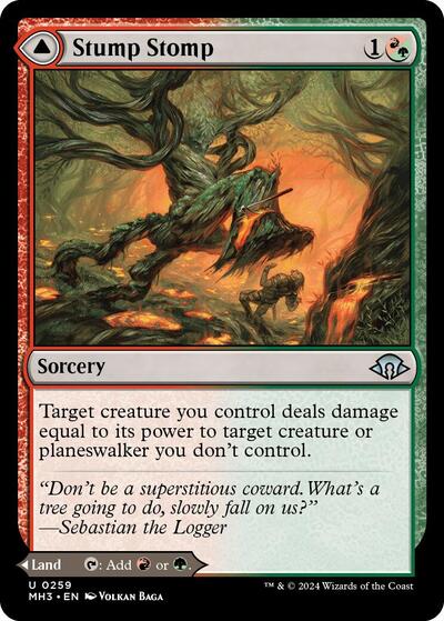 Stump Stomp (MH3) #259 Uncommon (Foil Lightly Played) Modern Horizons 3 Magic: The Gathering: 2024