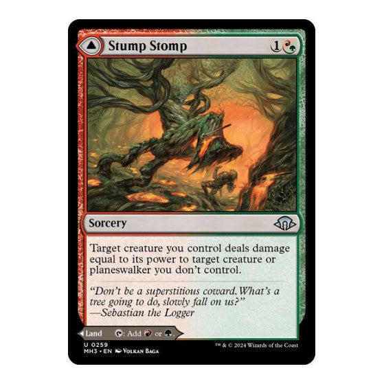 Stump Stomp (MH3) #259 Uncommon (Foil Lightly Played) Modern Horizons 3 Magic: The Gathering: 2024