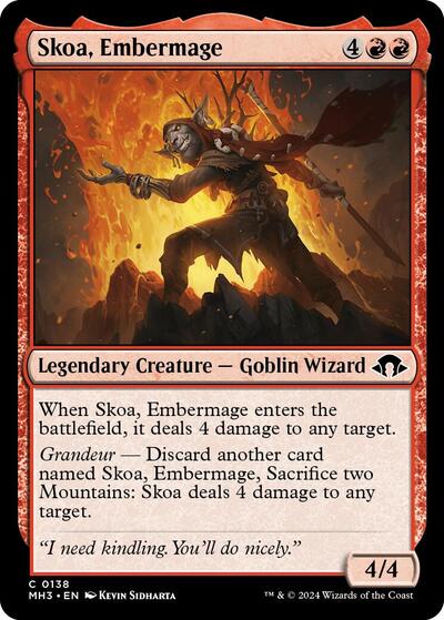 Skoa Embermage (MH3) #138 Common (Lightly Played) Modern Horizons 3 Magic: The Gathering: 2024