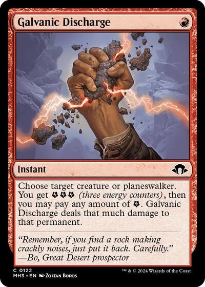 Galvanic Discharge (MH3) #122 Common (Lightly Played) Modern Horizons 3 Magic: The Gathering: 2024