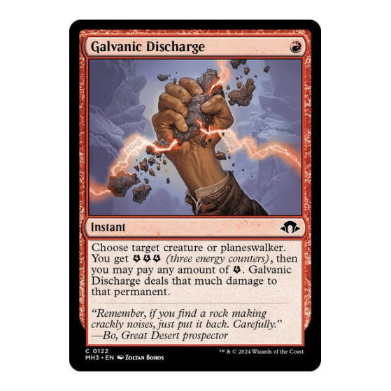 Galvanic Discharge (MH3) #122 Common (Lightly Played) Modern Horizons 3 Magic: The Gathering: 2024