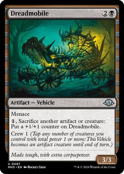 Dreadmobile (MH3) #87 Uncommon (Lightly Played) Modern Horizons 3 Magic: The Gathering: 2024