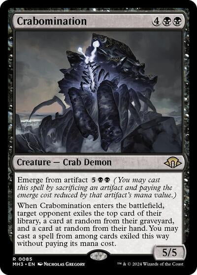 Crabomination (MH3) #85 Rare (Lightly Played) Modern Horizons 3 Magic: The Gathering: 2024