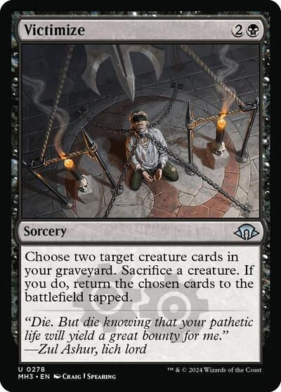 Victimize (MH3) #278 Uncommon (Lightly Played) Modern Horizons 3 Magic: The Gathering: 2024