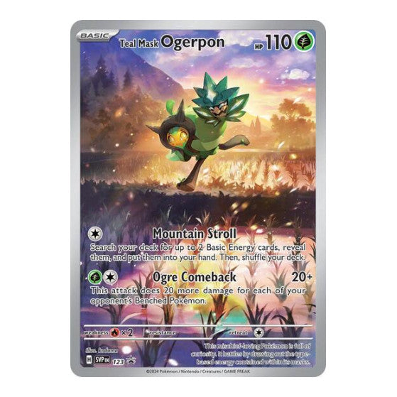 Teal Mask Ogerpon - 123 (SVP) #123 Promo (Holofoil Near Mint) SV: Scarlet & Violet Promo Cards Pokemon: 2023