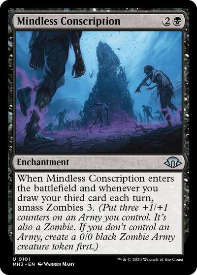 Mindless Conscription (MH3) #101 Uncommon (Lightly Played) Modern Horizons 3 Magic: The Gathering: 2024