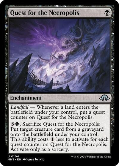 Quest for the Necropolis (MH3) #104 Uncommon (Lightly Played) Modern Horizons 3 Magic: The Gathering: 2024